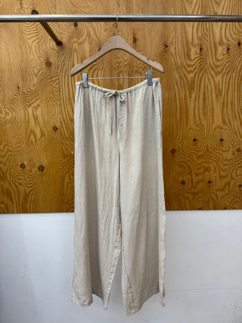 PROJECTVIEW韓國代購女裝新品熱賣人氣25春夏休閑褲亞麻布紐扣PROJECTVIEW休閑褲圖色1