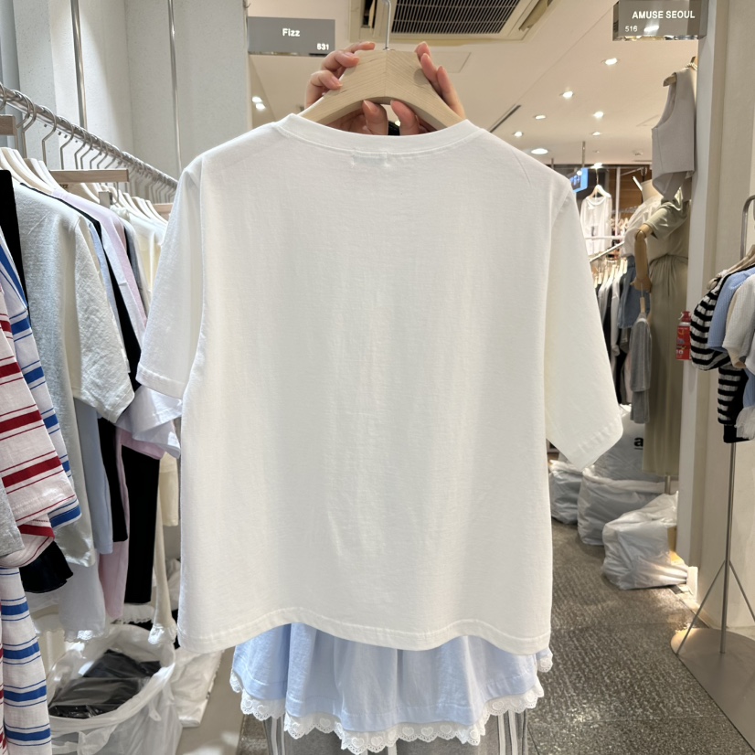 FIZZ韓國代購女裝新款職業熱賣25春夏休閑時尚真品人氣推薦T恤FIZZT恤