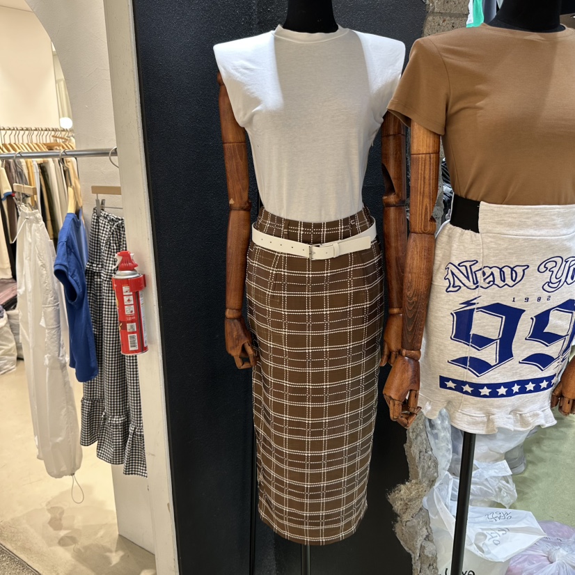 CHAVI韓國直郵女裝新款熱賣時尚職業真品推薦25春夏連衣裙含腰帶CHAVI連衣裙