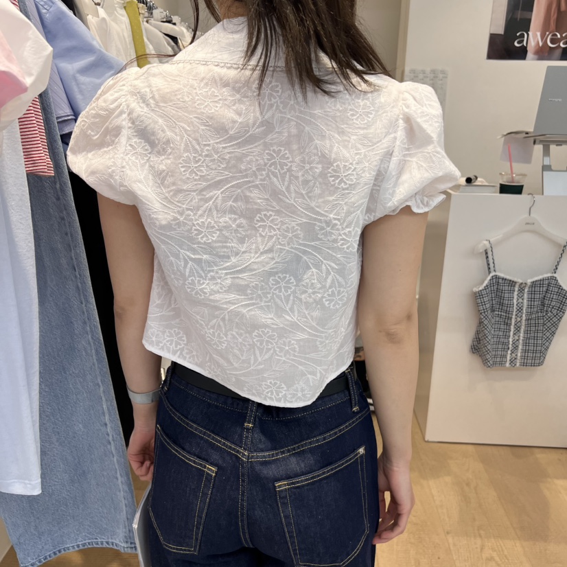 RUMIRU/AWEAR東大門直郵女裝新品人氣25春夏職業襯衫蕾絲衫awear/RUMIRU襯衫/蕾絲衫