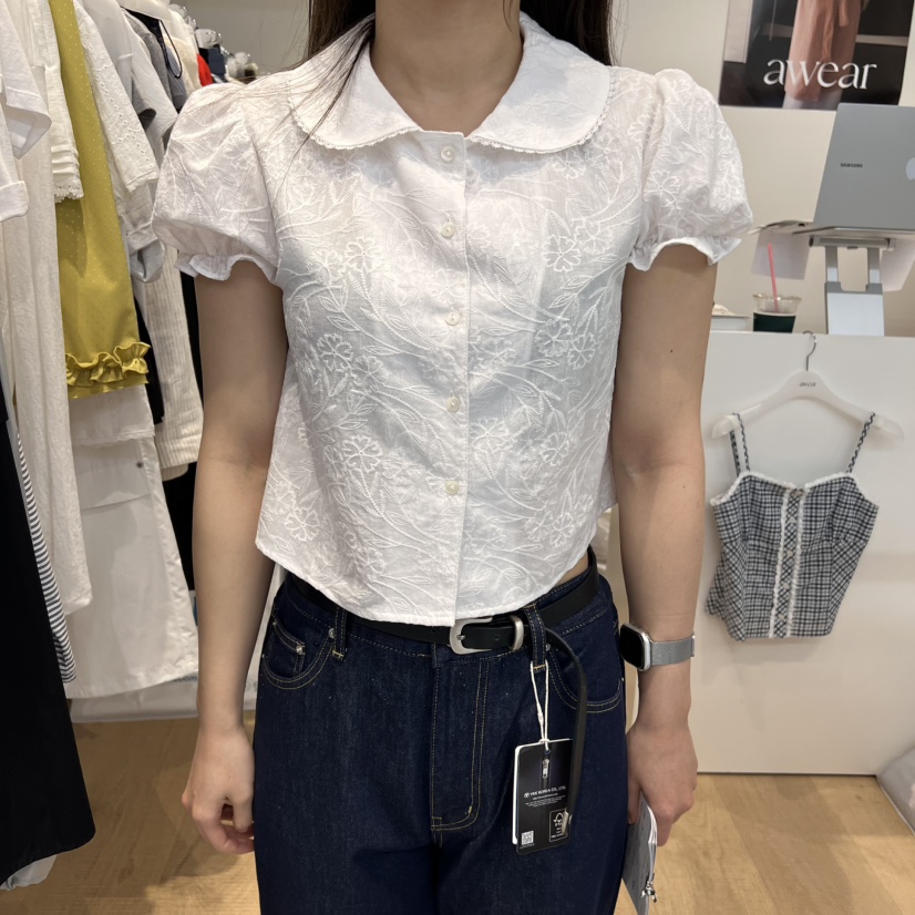 RUMIRU/AWEAR東大門直郵女裝新品人氣25春夏職業襯衫蕾絲衫awear/RUMIRU襯衫/蕾絲衫圖色1