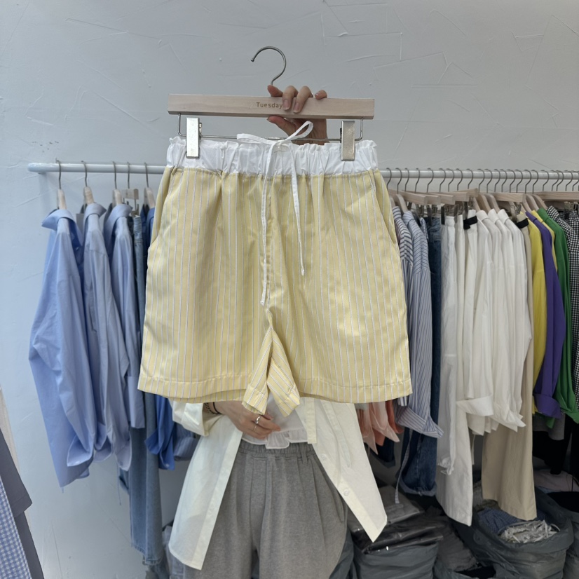 FLORAL東大門代購女裝新品真品休閑人氣25春夏熱賣時尚短褲FLORAL短褲圖色2