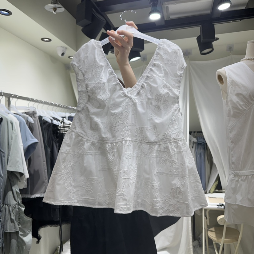 OWNS東大門代購女裝新款熱賣職業真品25春夏推薦襯衫蕾絲衫OWNS襯衫/蕾絲衫