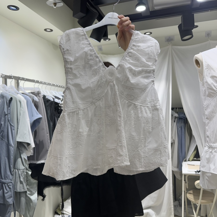 OWNS東大門代購女裝新款熱賣職業真品25春夏推薦襯衫蕾絲衫OWNS襯衫/蕾絲衫