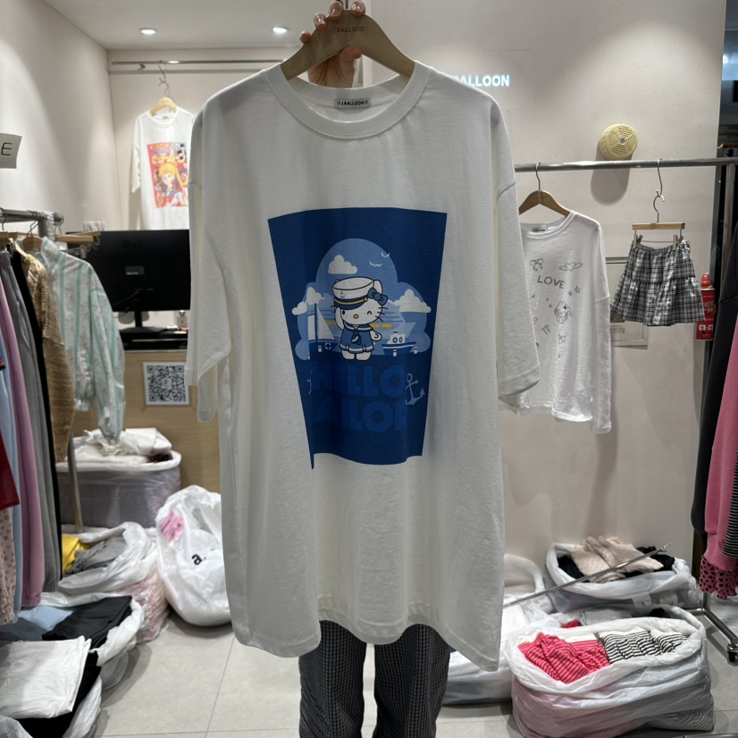 J.BALLOON韓國直郵女裝新款推薦25春夏真品時尚休閑職業T恤J.BALLOONT恤圖色1