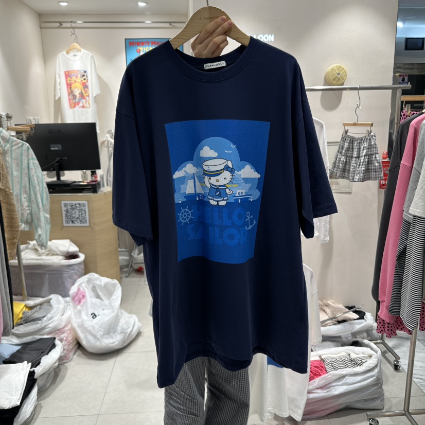 J.BALLOON韓國直郵女裝新款推薦25春夏真品時尚休閑職業T恤J.BALLOONT恤圖色2