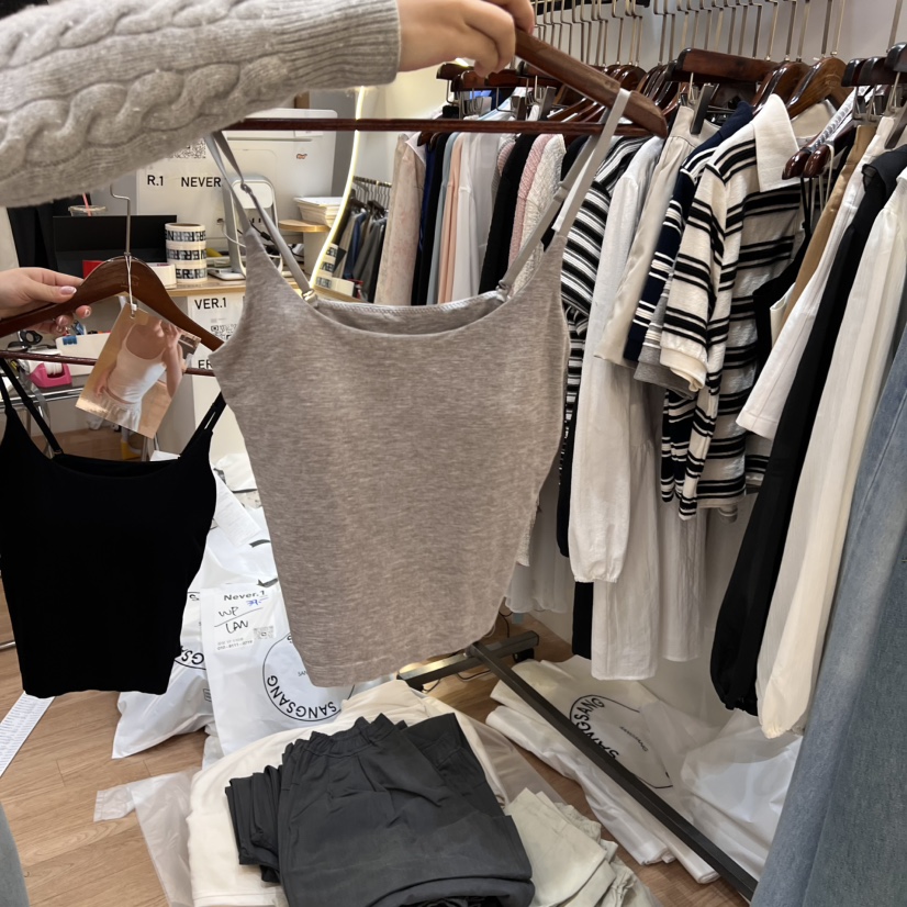 NEVER.1東大門直郵女裝新品職業熱賣休閑人氣推薦吊帶背心NEVER.1吊帶/背心圖色2