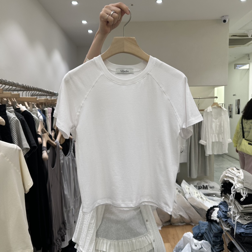 VIBELLE東大門代購女士新品真品職業休閑人氣熱賣時尚25春夏T恤VIBELLET恤