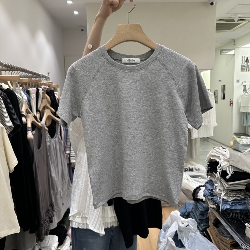 VIBELLE東大門代購女士新品真品職業休閑人氣熱賣時尚25春夏T恤VIBELLET恤圖色3