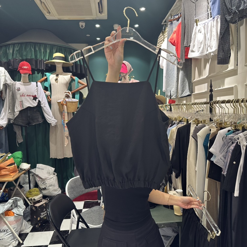 3COLOR韓國直郵女裝新款人氣吊帶背心Three color吊帶/背心圖色2