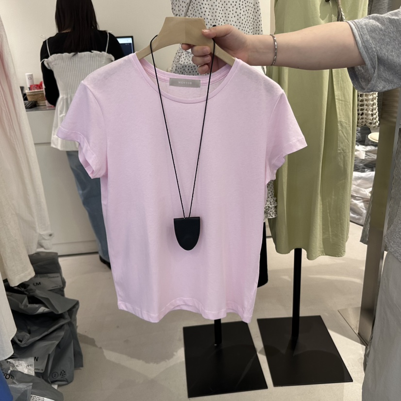 MENTOR韓國代購女士新款25春夏休閑熱賣時尚推薦職業人氣T恤MENTORT恤