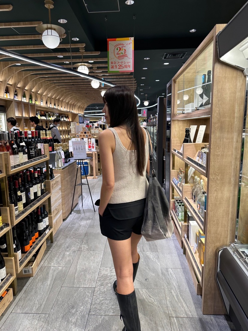 ACME韓國直郵女士新品職業熱賣25春夏真品吊帶背心紐扣背心ACME吊帶/背心