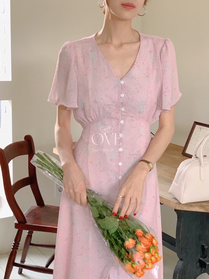 OVE韓國直郵女裝新品真品時尚熱賣休閑人氣推薦25春夏連衣裙OVE連衣裙