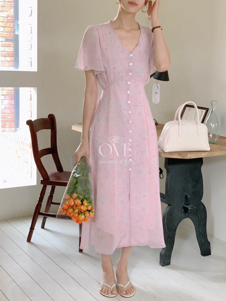 OVE韓國直郵女裝新品真品時尚熱賣休閑人氣推薦25春夏連衣裙OVE連衣裙