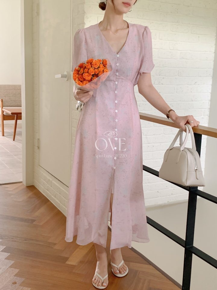 OVE韓國直郵女裝新品真品時尚熱賣休閑人氣推薦25春夏連衣裙OVE連衣裙