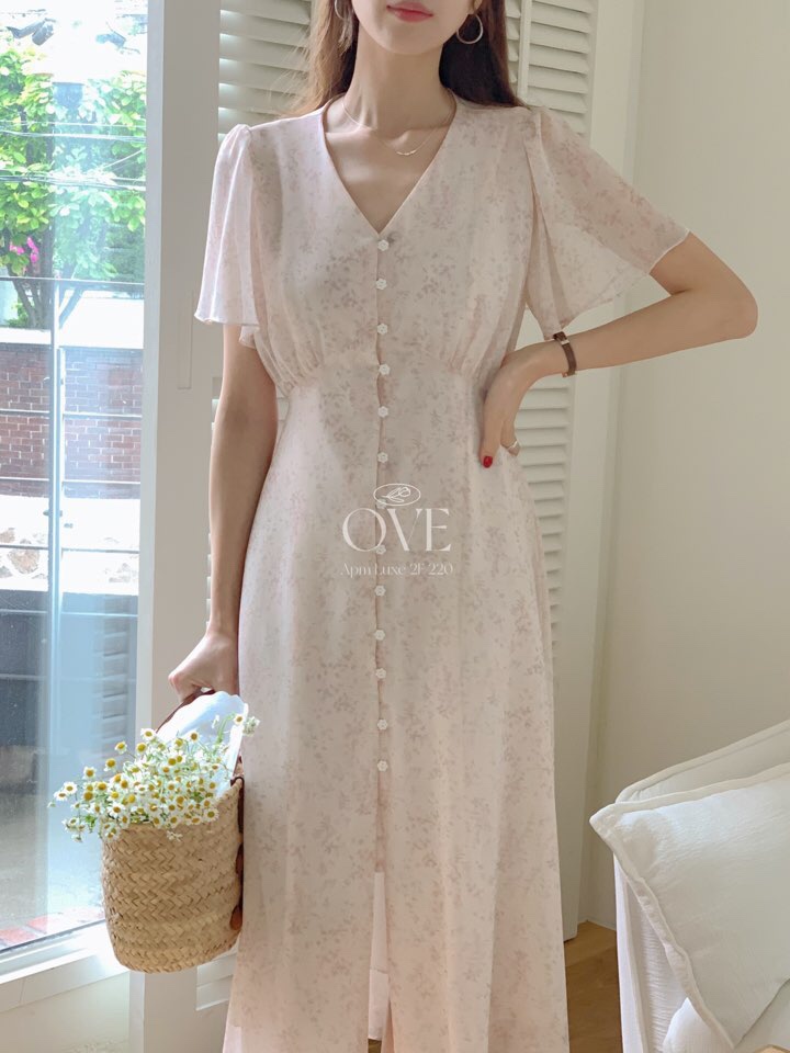 OVE韓國直郵女裝新品真品時尚熱賣休閑人氣推薦25春夏連衣裙OVE連衣裙