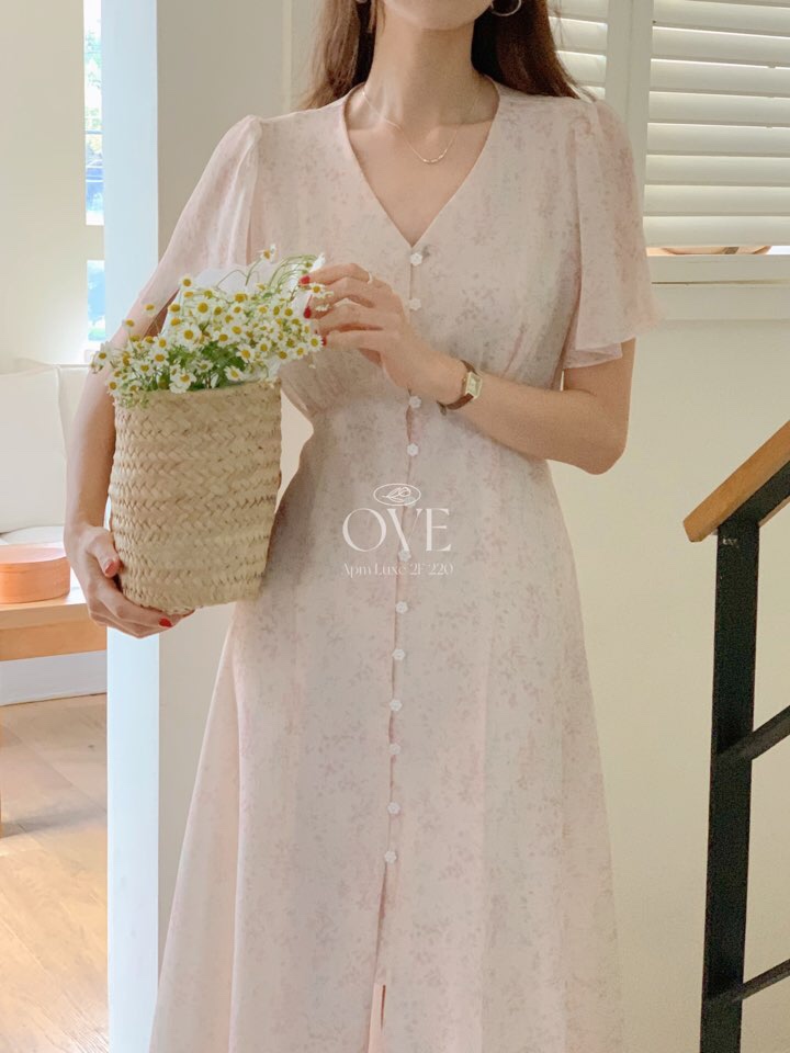 OVE韓國直郵女裝新品真品時尚熱賣休閑人氣推薦25春夏連衣裙OVE連衣裙