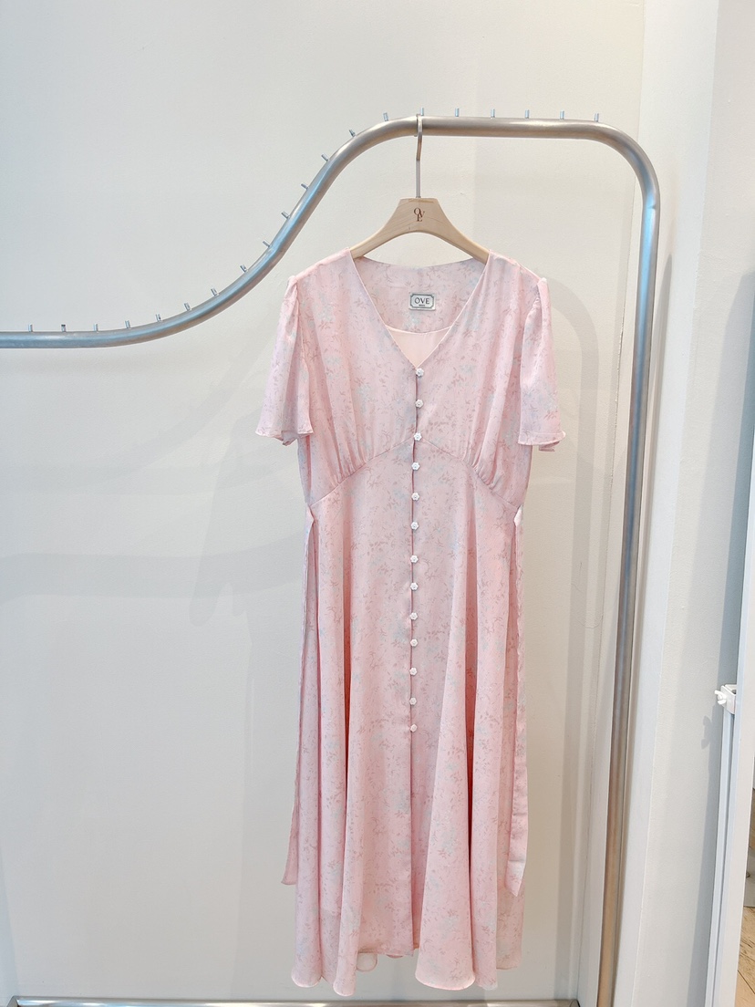 OVE韓國直郵女裝新品真品時尚熱賣休閑人氣推薦25春夏連衣裙OVE連衣裙圖色2