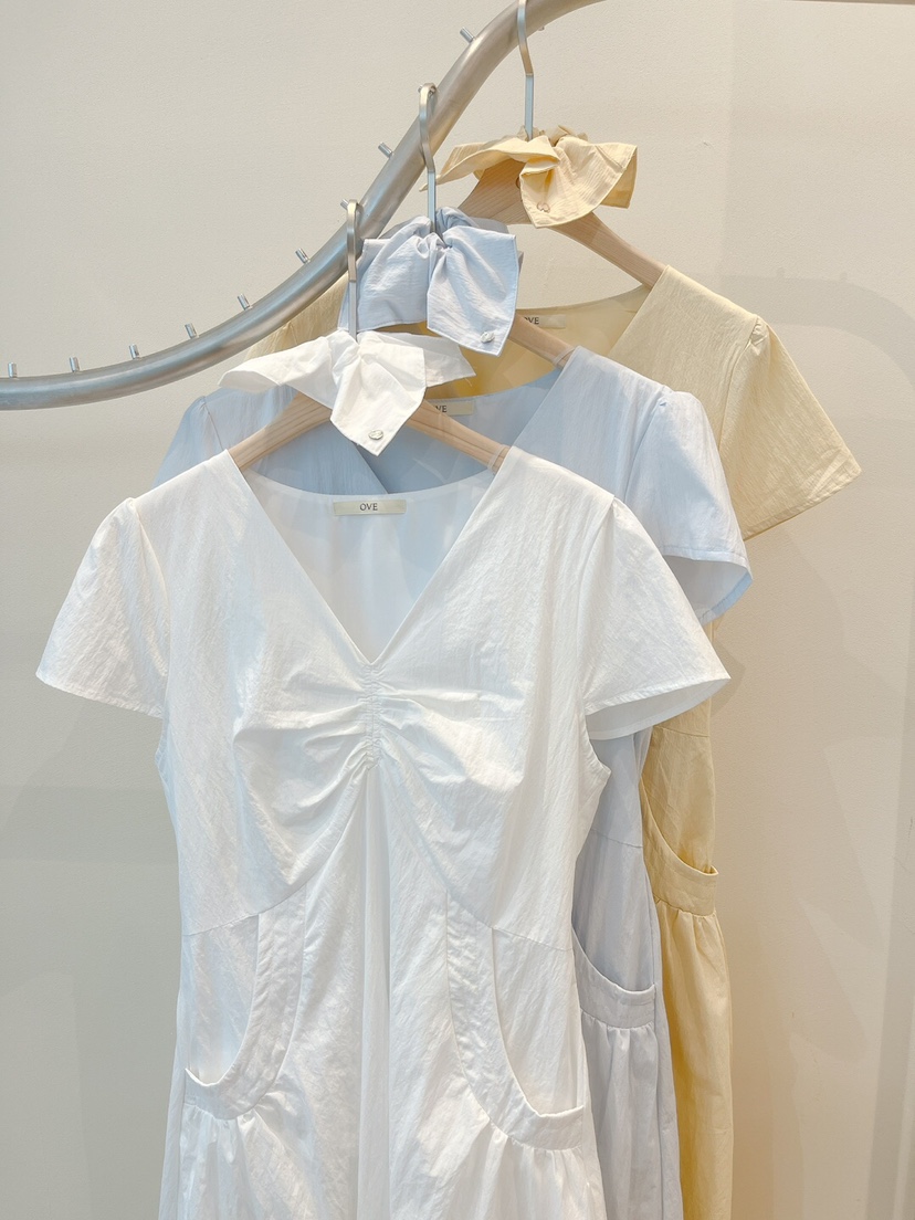 OVE韓國代購女士新品25春夏人氣休閑熱賣時尚職業推薦連衣裙OVE連衣裙