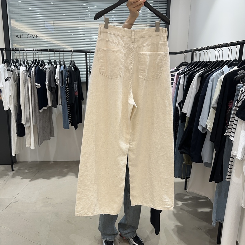 ANOVE韓國直郵女裝新品推薦時尚人氣熱賣休閑25春夏休閑褲亞麻布ANOVE休閑褲