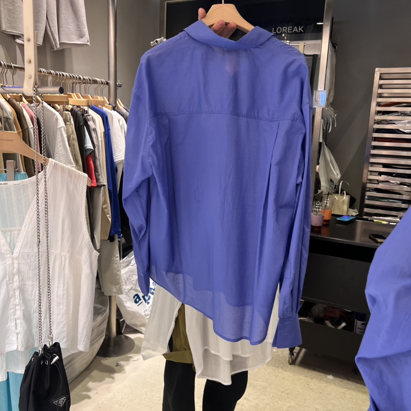 BANY ANCO韓國代購女裝新品真品職業人氣時尚襯衫蕾絲衫透視BANY ANCO襯衫/蕾絲衫