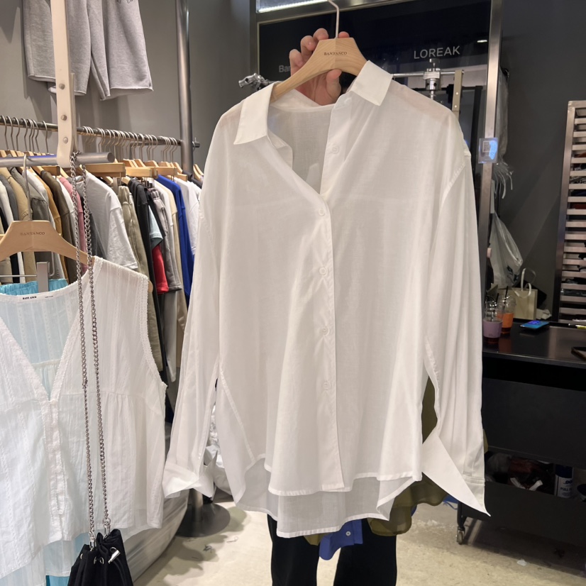 BANY ANCO韓國代購女裝新品真品職業人氣時尚襯衫蕾絲衫透視BANY ANCO襯衫/蕾絲衫圖色1