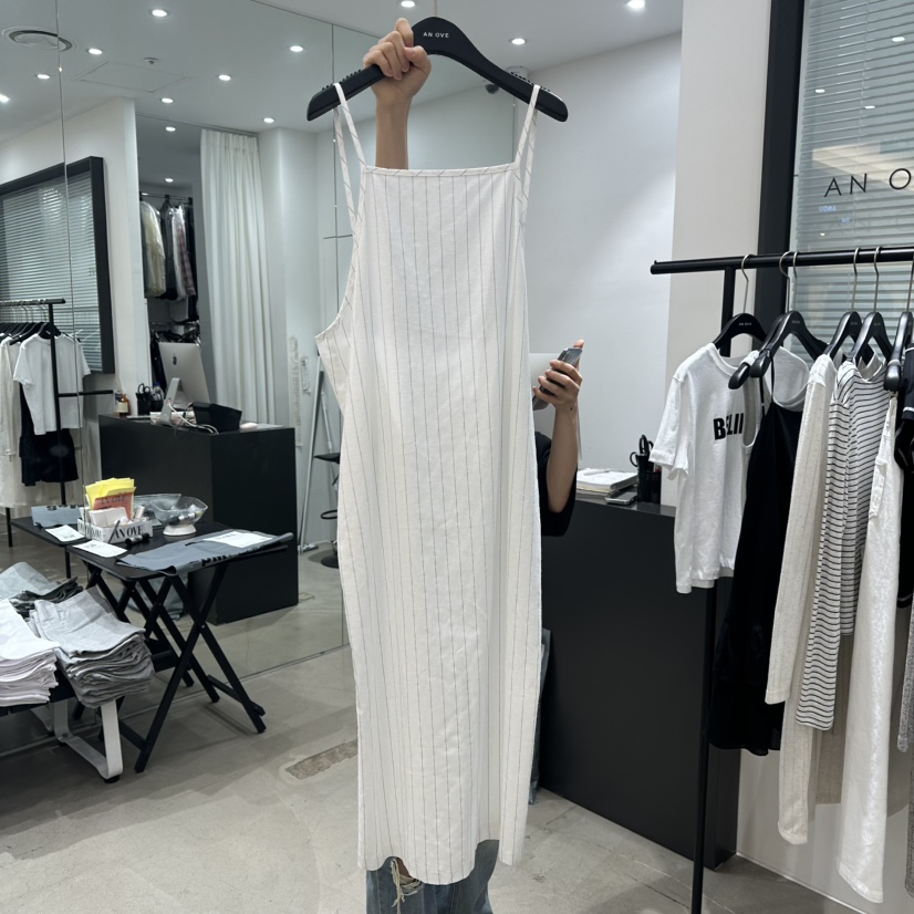 ANOVE東大門實拍女士新品時尚熱賣推薦25春夏休閑連衣裙亞麻ANOVE連衣裙圖色2