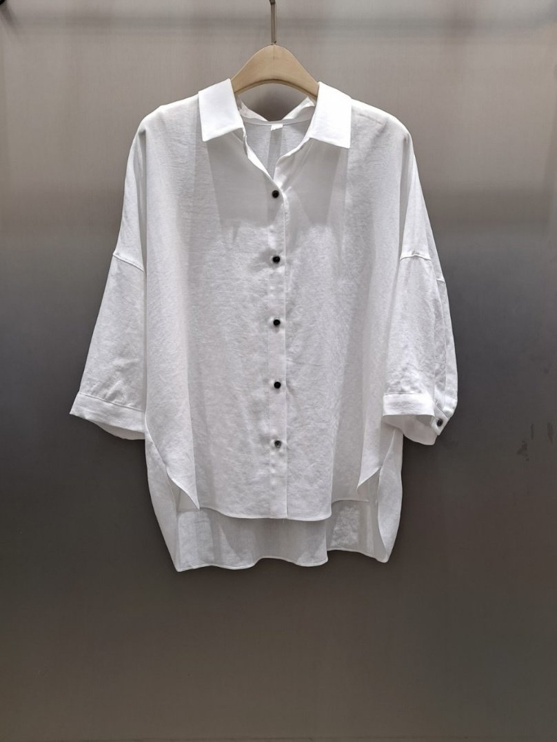 THE SIL韓國直郵女士新品時尚真品休閑25春夏襯衫蕾絲衫亞麻THE SIL/1 2ILLY襯衫/蕾絲衫圖色1