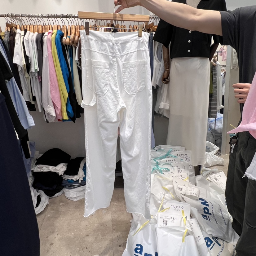 DUPLO韓國代購女士新款真品推薦熱賣職業人氣時尚休閑牛仔褲DUPLO牛仔褲