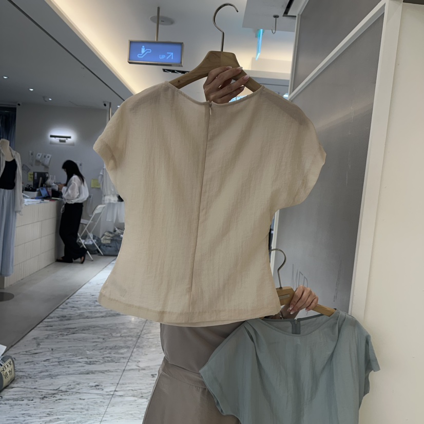 MER韓國代購女士新品25春夏推薦真品時尚休閑熱賣襯衫蕾絲衫MER/ANGELO BIANCO襯衫/蕾絲衫