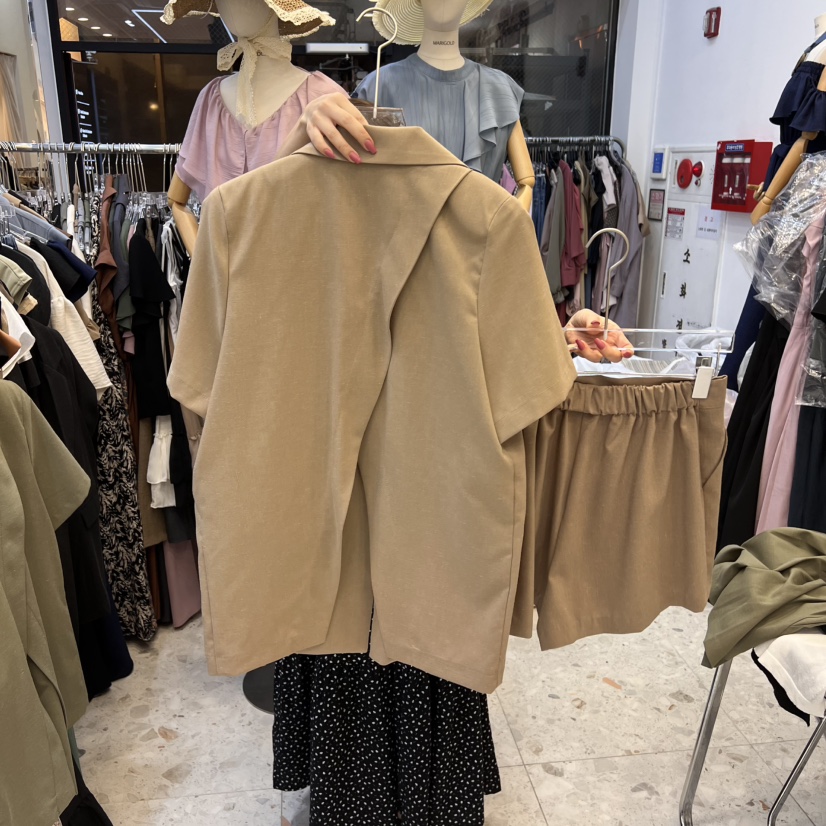 MARIGOLD東大門直郵女士新品職業真品熱賣人氣套裝亞麻布套裝MARIGOLD套裝