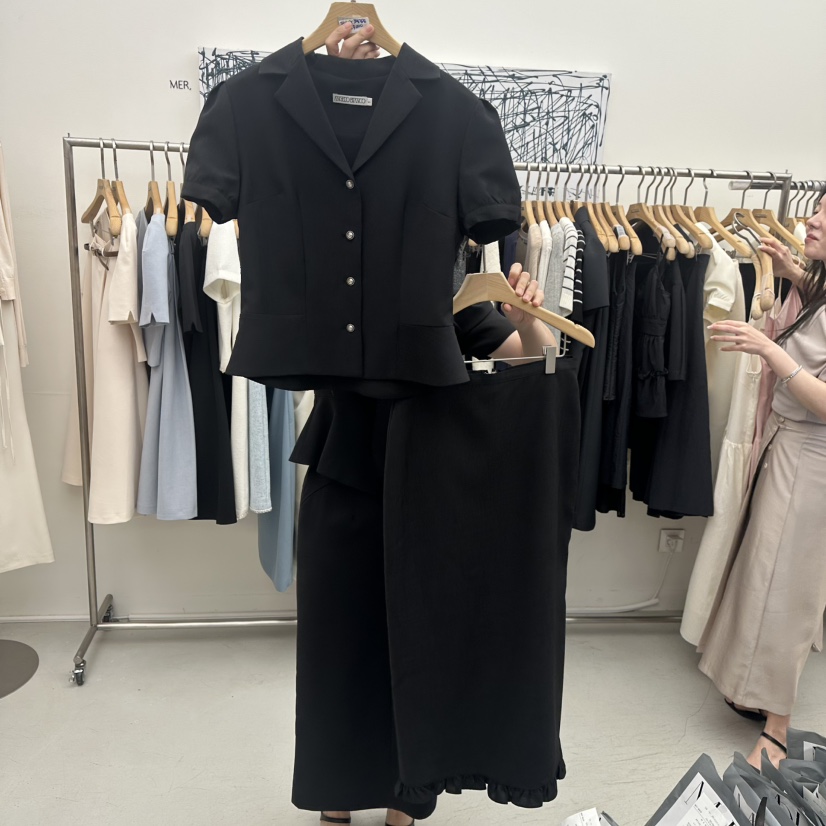 MER東大門實拍女士新品真品人氣25春夏推薦休閑熱賣時尚套裝MER/ANGELO BIANCO套裝圖色2