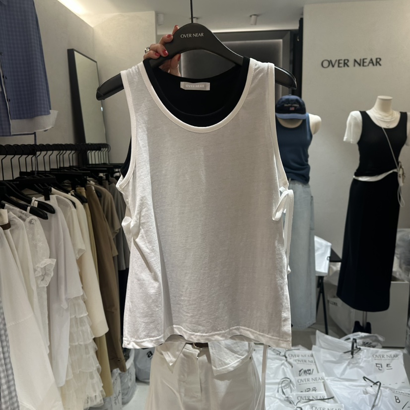 OVER NEAP韓國代購女裝新品熱賣真品25春夏時尚套裝兩件套OVER NEAR套裝圖色2