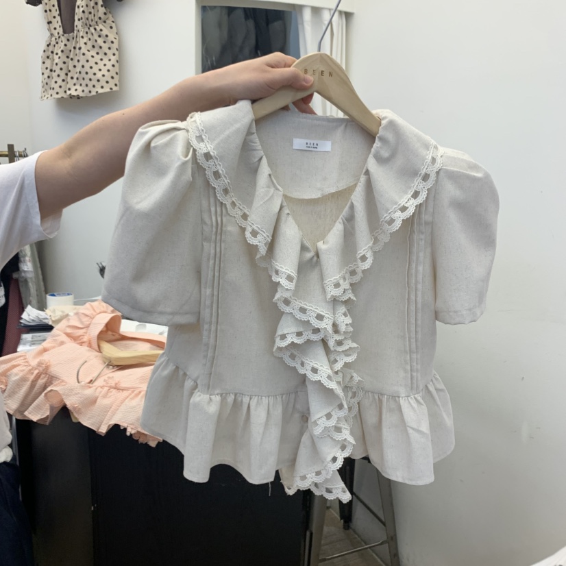 BEEN-A韓國代購女士新品時尚推薦真品熱賣休閑人氣襯衫蕾絲衫BEEN-A襯衫/蕾絲衫圖色2