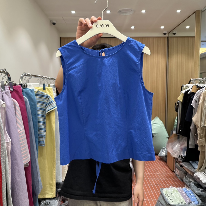 E/E/E東大門實拍女士新款25春夏職業時尚熱賣推薦吊帶背心E/E/E吊帶/背心圖色3