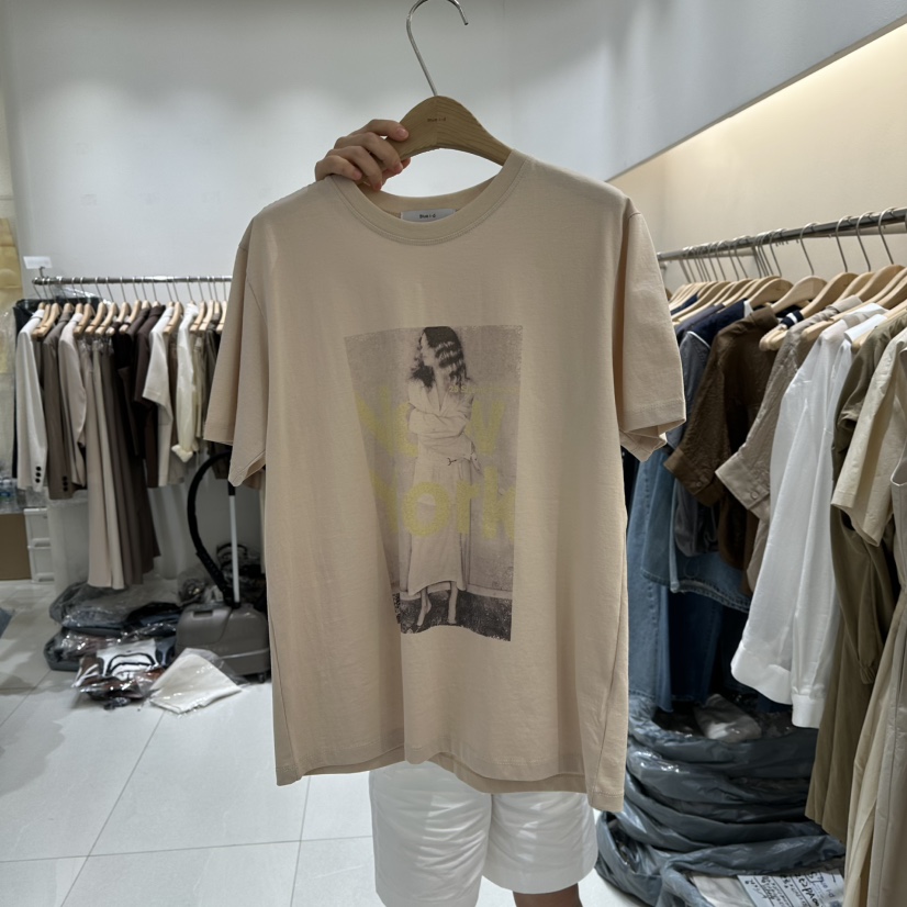 BLUEI-D東大門實拍女裝新款25春夏人氣推薦時尚職業熱賣T恤Blue i-dT恤圖色2