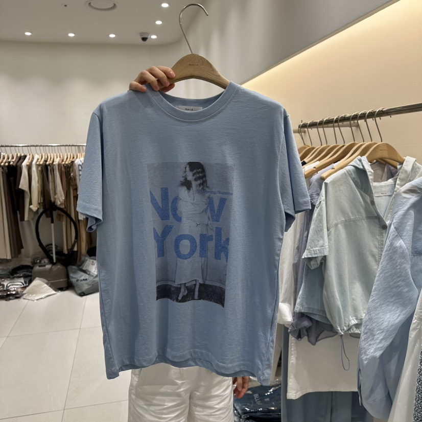 BLUEI-D東大門實拍女裝新款25春夏人氣推薦時尚職業熱賣T恤Blue i-dT恤圖色3