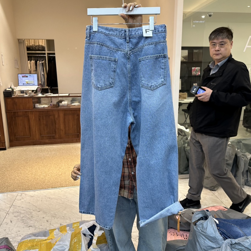 ITZEL韓國直郵女士新品真品熱賣人氣25春夏推薦時尚休閑牛仔褲ITZEL牛仔褲
