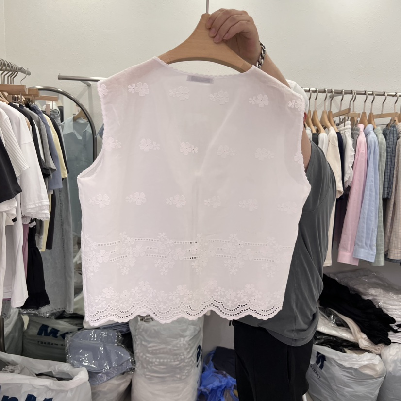LELEN韓國代購女裝新品人氣時尚熱賣職業推薦真品25春夏馬甲LELEN馬甲