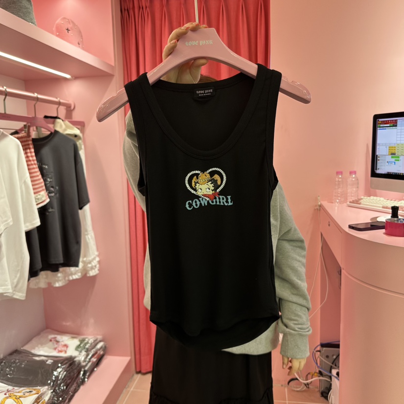 LOVE PINK東大門代購女士新款休閑真品人氣熱賣職業吊帶背心LOVE PINK吊帶/背心圖色3