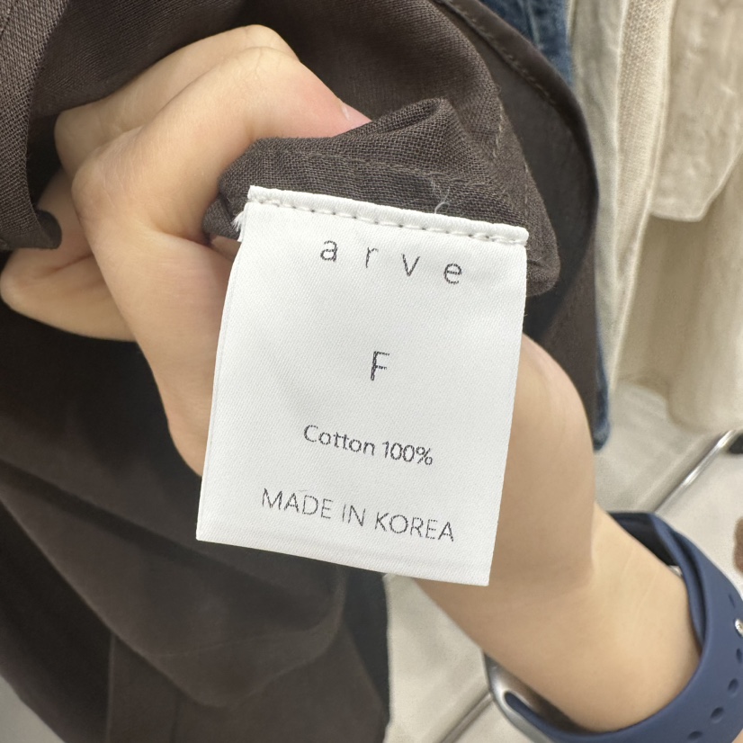 ARVE東大門實拍女裝新款休閑真品熱賣25春夏時尚襯衫蕾絲衫ARVE襯衫/蕾絲衫