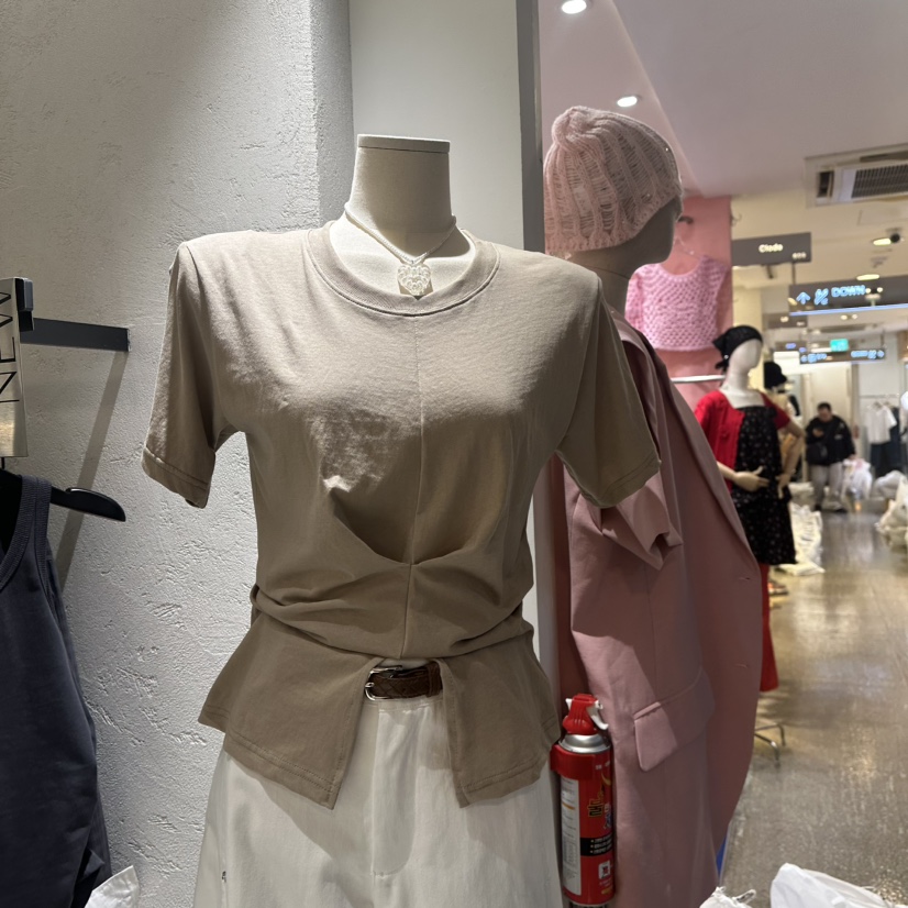 OVER NEAP東大門實拍女裝新款休閑熱賣25春夏時尚推薦真品T恤OVER NEAPT恤圖色2