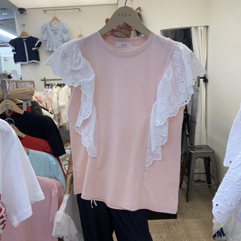 BEEN-A韓國代購女士新品休閑熱賣推薦職業時尚25春夏人氣T恤BEEN-AT恤圖色3