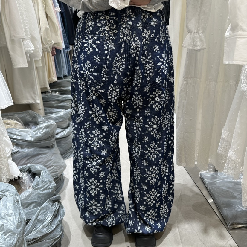 RE STYLE-Q東大門代購女士新品推薦時尚休閑真品休閑褲刺繡RE STYLE休閑褲