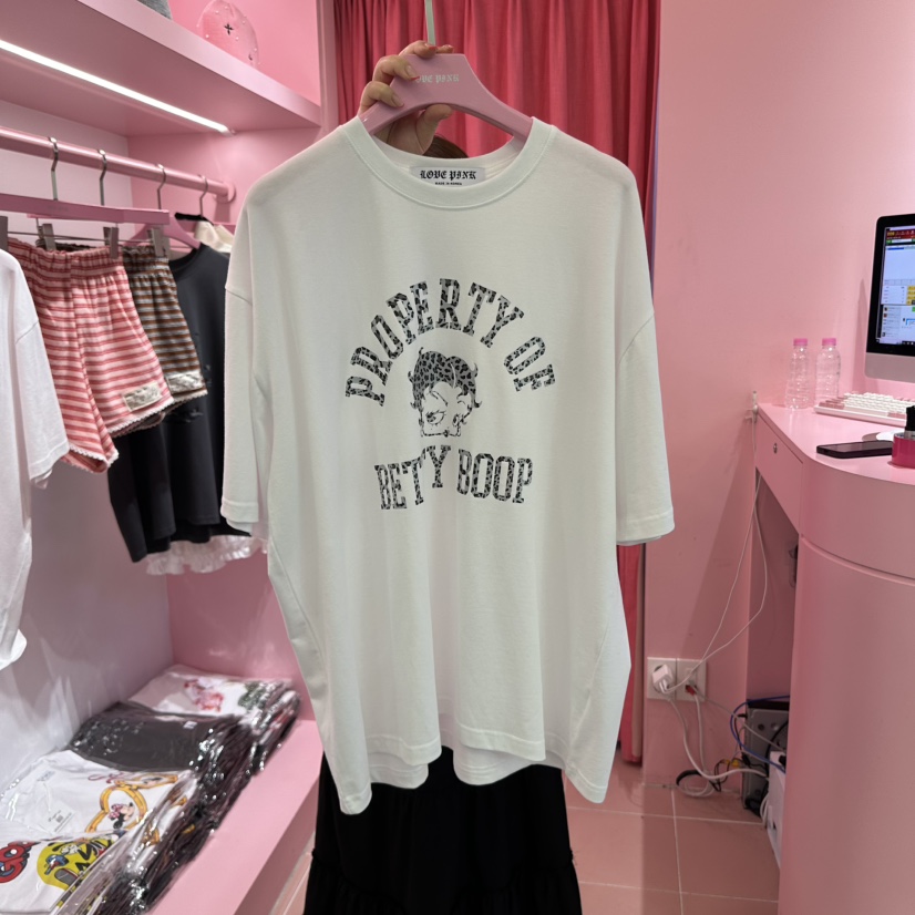 LOVE PINK韓國代購女裝新品職業25春夏熱賣人氣真品推薦T恤LOVE PINKT恤圖色2
