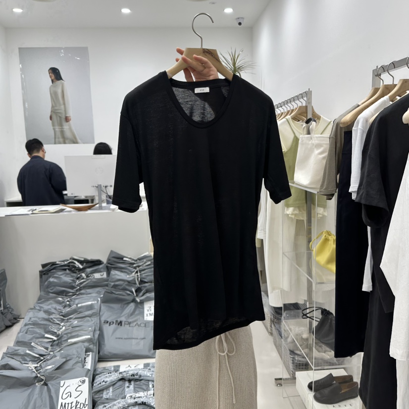 ARVE韓國直郵女裝新款職業休閑25春夏熱賣真品時尚人氣推薦T恤ARVET恤圖色2