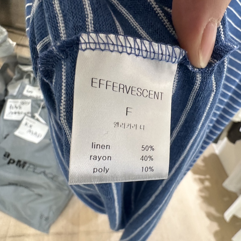 EFFERVESCENT東大門直郵女裝新品推薦25春夏真品休閑熱賣T恤evc/effervescentT恤