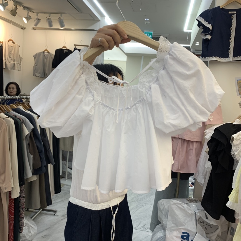 BEEN-A韓國直郵女士新款真品推薦職業熱賣時尚25春夏襯衫蕾絲衫BEEN-A襯衫/蕾絲衫