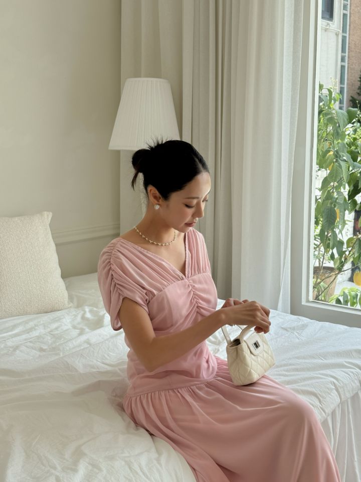 CATS東大門直郵女士新款時尚真品職業休閑25春夏連衣裙絲綢CAT.S連衣裙