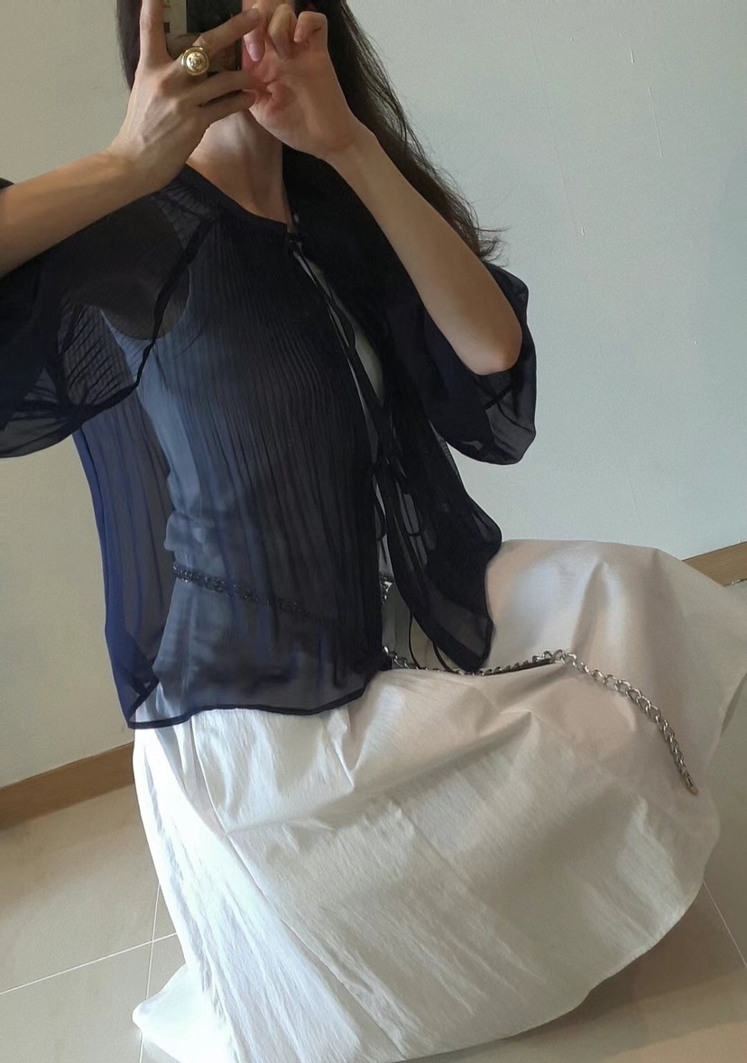 GENTLE B韓國代購女士新款休閑25春夏推薦時尚襯衫蕾絲衫開衫GENTLE B襯衫/蕾絲衫
